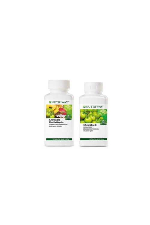Çocuklar Için Destek Seti Amway Amway ( 1X Chewable Multivitamin, 1X Chewable Vitamin C )