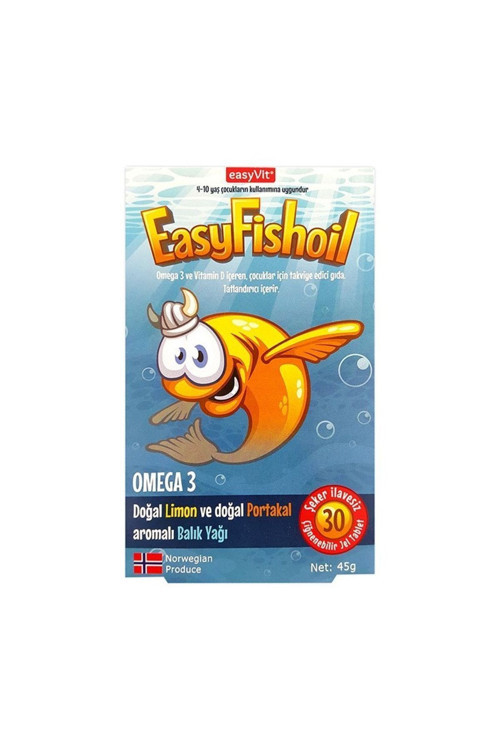 Easyfish Oil Omega 3 Çocuk Çiğnenebilir 30 Jel Tablet
