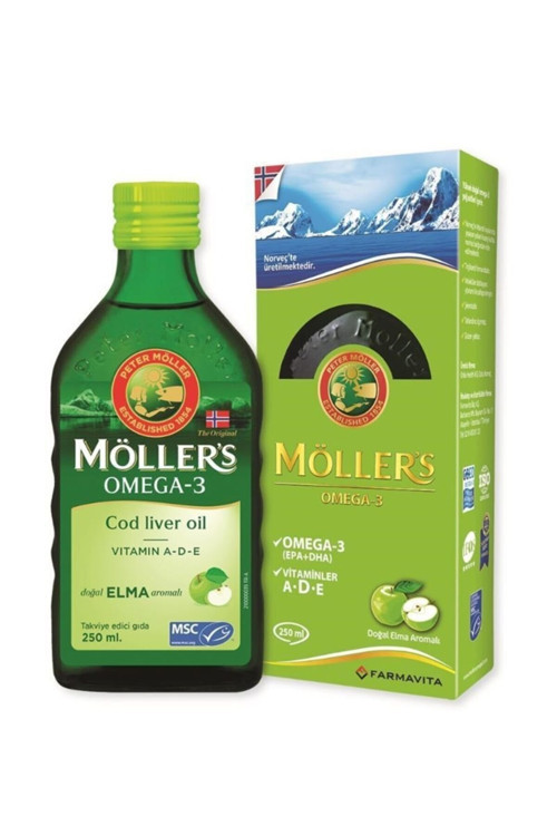 Möllers Omega 3 Takviye Edici Gıda Elmalı 250 Ml