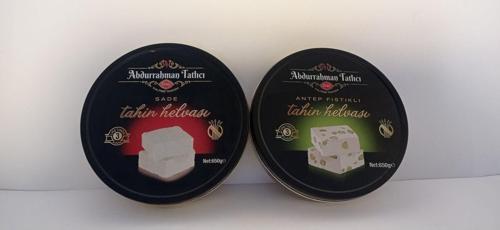 Sade Tahin Helvası 650G Antep Fıstıklı Tahin Helvası
