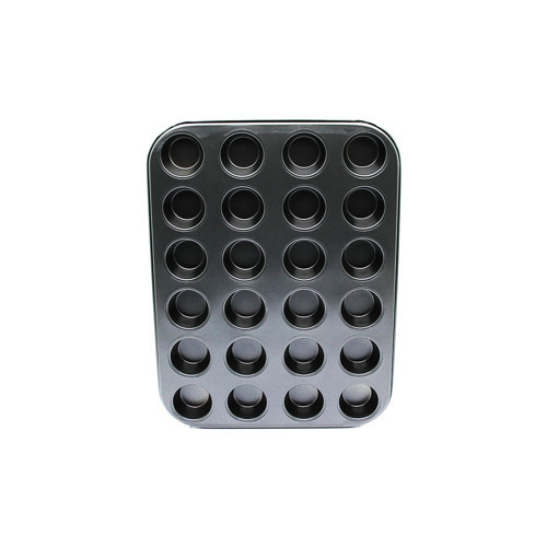 24 GÖZLÜ METAL - SİYAH MUFFIN KEK KALIBI (5477)