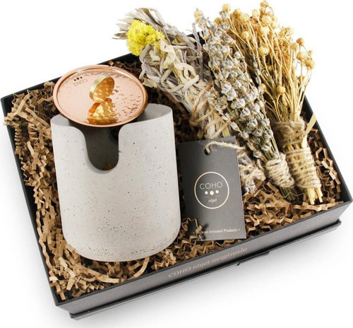 Coho Box Therapy Tütsülük & Üzerlik & Adaçayı & Lavanta Hediye Seti