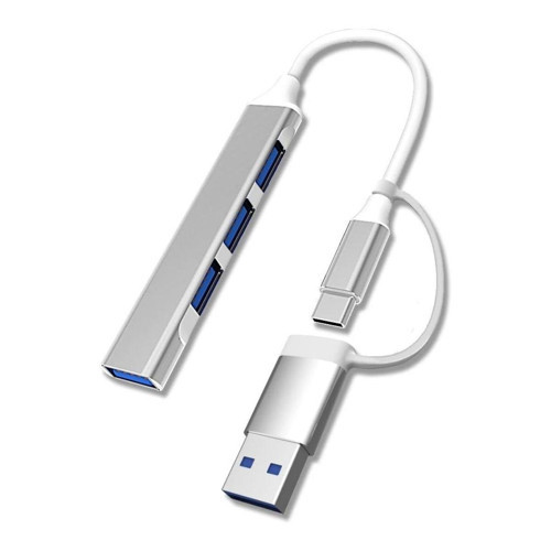 4 Port'lu Bağlantı İstasyonu Ultra İnce USB Bölücü TYPE-C tipi Çoklu Arayüz Adaptörü Multi