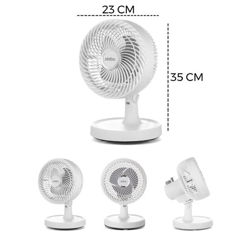 BEYAZ 12 INC EV - OFİS KOMPAKT - SESSİZ - İKİ KADEME MASAÜSTÜ VANTİLATÖR SF-7703 (5477)