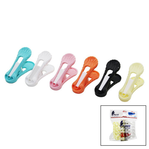 12PCS YAYSIZ PLASTİK RENKLİ MANDAL (5477)