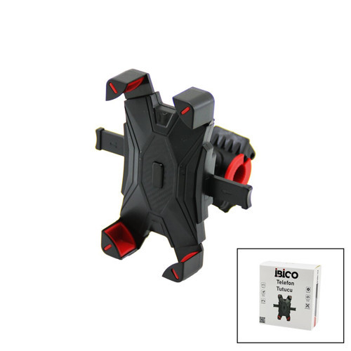BİSİKLET - MOTORSİKLET - BEBEK ARABASI TELEFON TUTUCU - TUTACAK ABS PLS. 360° - BOYUT AYARLI (5477)