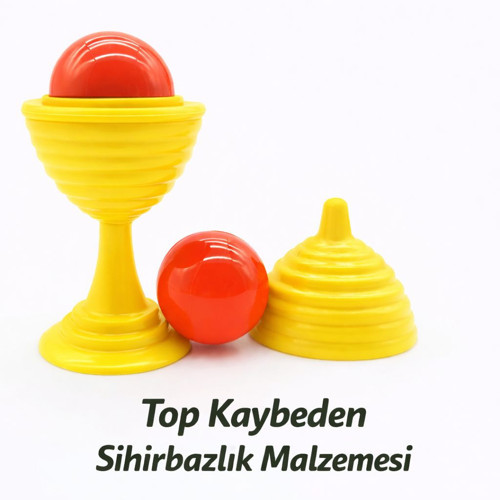 Sarı Renk Sihirli Kupa Top Kaybetme Oyunu 7 cm (5477)