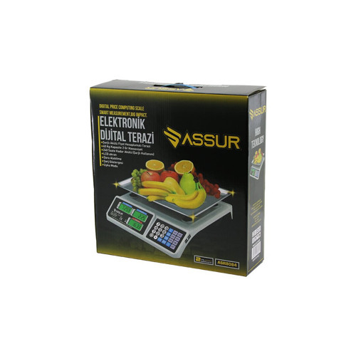 BÜYÜK DİJİTAL KARPUZ TERAZİ TARTI 40KG/2GR 7 FİYAT HAFIZASI FİŞ ŞARJLI ACS-809T (5477)