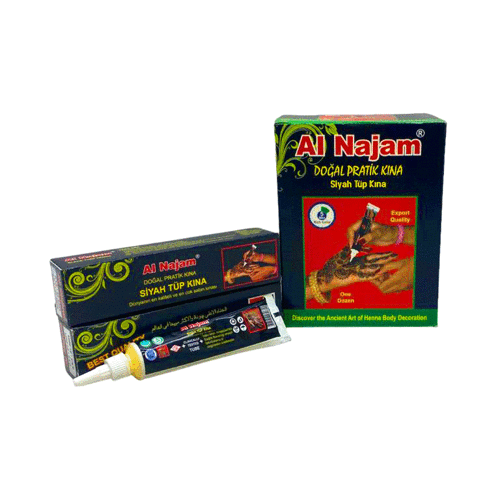 12 ADET AL NAJAM SİYAH TÜP KINA 30GR (5477)