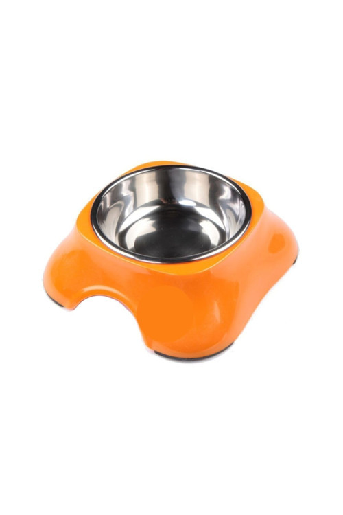 Melamin Kedi Köpek Mama Su Kabı Bo-3138a5 150 ml Turuncu