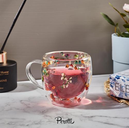 Double Flower Cidarlı Kupa 250 ml