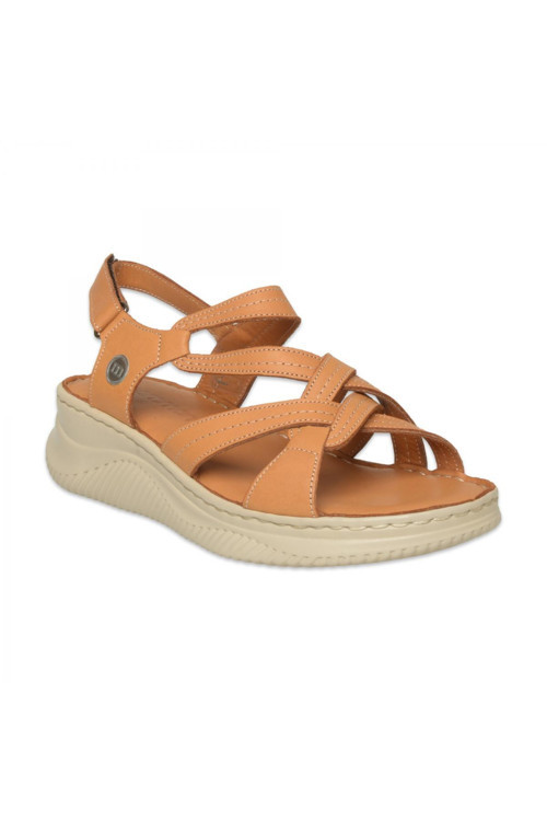 D26Ys-2375 Günlük Taba Kadın Sandalet