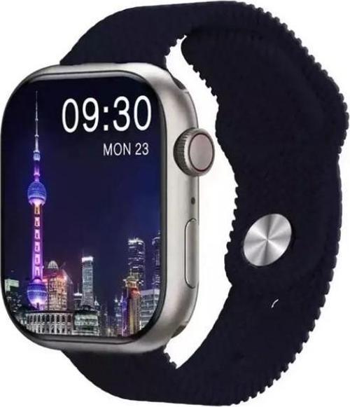 2024 Watch 9 Pro Amoled Ekran Android İos Uyumlu Akıllı Saat Lacivert