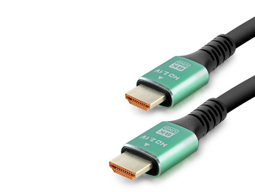 Fiber Optik 2.1 Kablo 8K Uhd 60 Hz Od 8.0 Mm 3 M - Siyah Yeşil Hdx2045