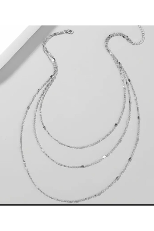 Elegant Çok Katmanlı Düz Zincir Kolye