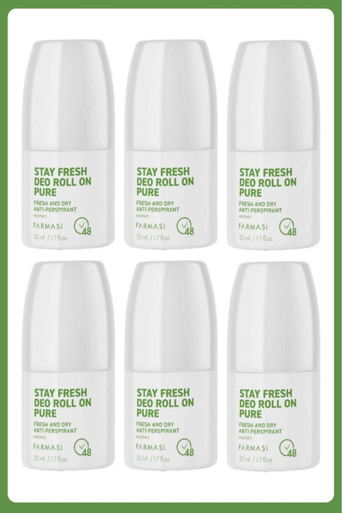 Stay Fresh Deo Roll On Pure 50 Ml Kadın 6 Adet