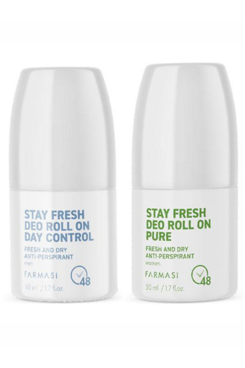Anti-Perspirant Deo Roll On Erkek Day Control & Anti-Perspirant Deo Roll On Kadın Pure