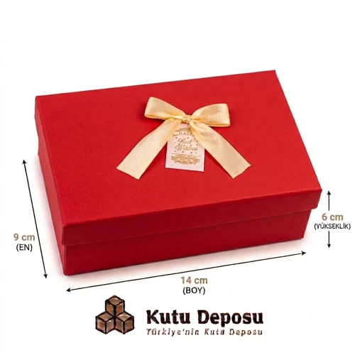 9x14x6 cm Hediye Kutusu-Kırmızı