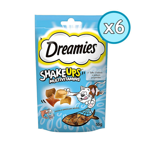 Shake Ups Multivitamin Deniz Ürünleri Kedi Ödül Maması 55 Gr 6 Adet