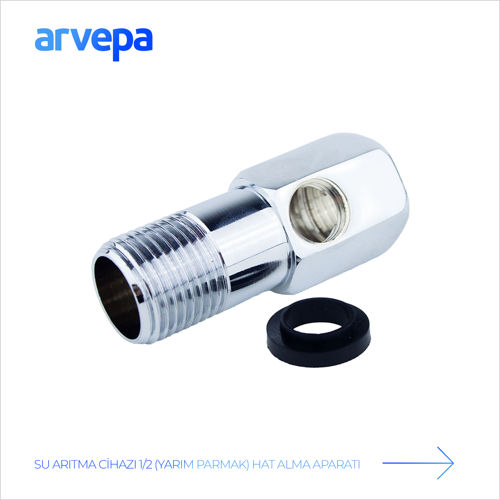 Su Arıtma Cihazı 1/2 (Yarım Parmak) Hat Alma Aparatı - Ekstra Dayanıklı (Metal T Parçası)