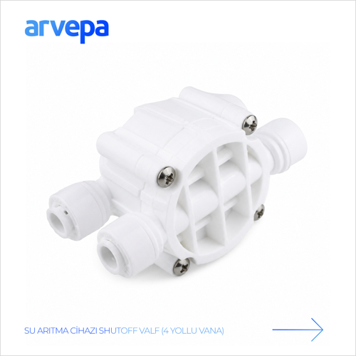 Su Arıtma Cihazı Shutoff Valf (4 Yollu Vana) - Uzun Ömürlü