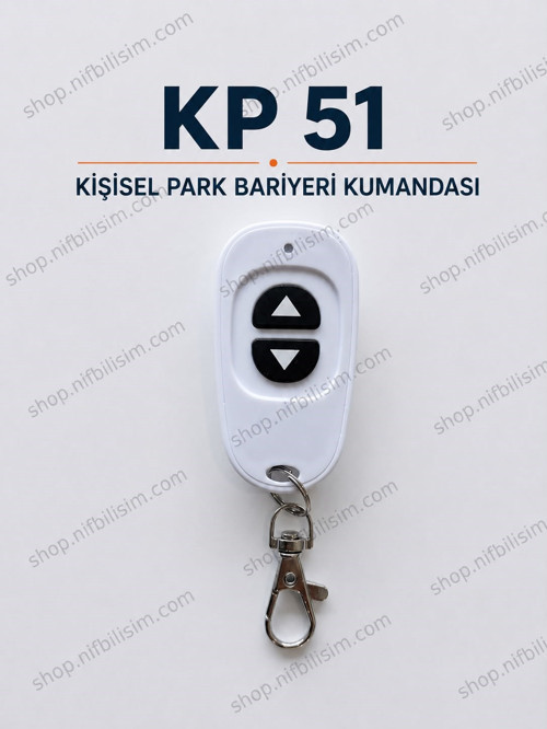 KP 51 Kişisel Park Bariyeri Uzaktan Kumandası Sadece KP 51 İle Çalışır