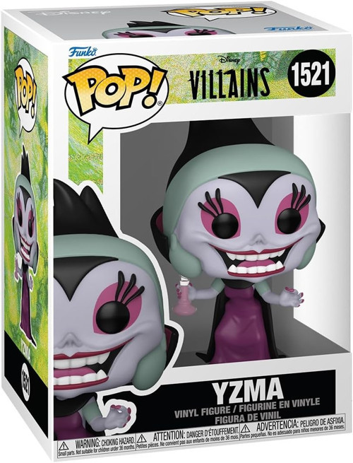 Kuzco, Yaramazlar Megalo İmparator - Yzma Pop! N°1521 Üniseks Pop! Çok Renkli Vinil