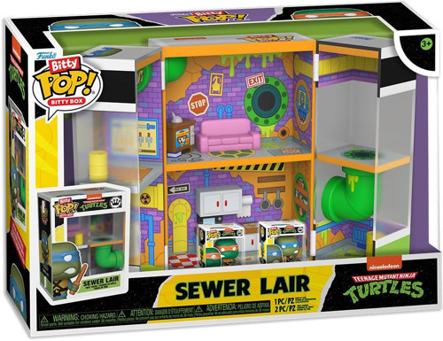 Pop! Bitty Boxes: Teenage Mutant Ninja Turtles - Kanalizasyon İni - Koleksiyonluk Vinil Figür