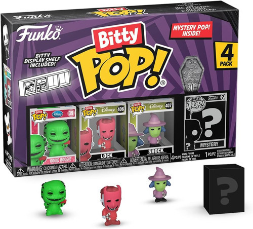 Bitty Pop! The Nightmare Before Christmas And Une Mini-Sürpriz Gizem Figürü – 2,2 Cm – Tnbc –