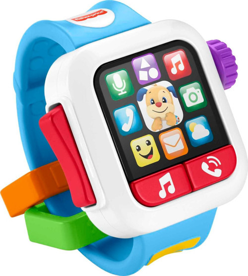 Fisher Price Fisher-Price Laugh & Learn Time To Learn Smartwatch, Bebek Ve Küçük Çocuklar Için Müzik