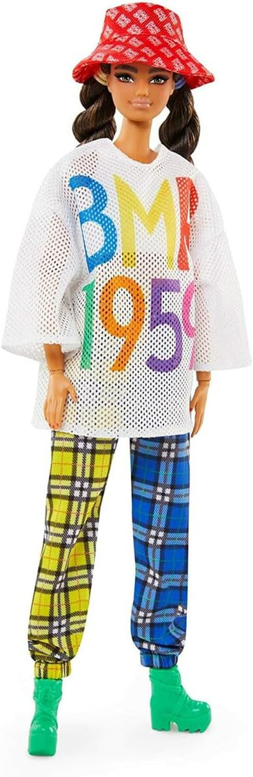 Bmr1959 Doll - Mesh T-Shirt, Plaid Jogger & Bucket Hat