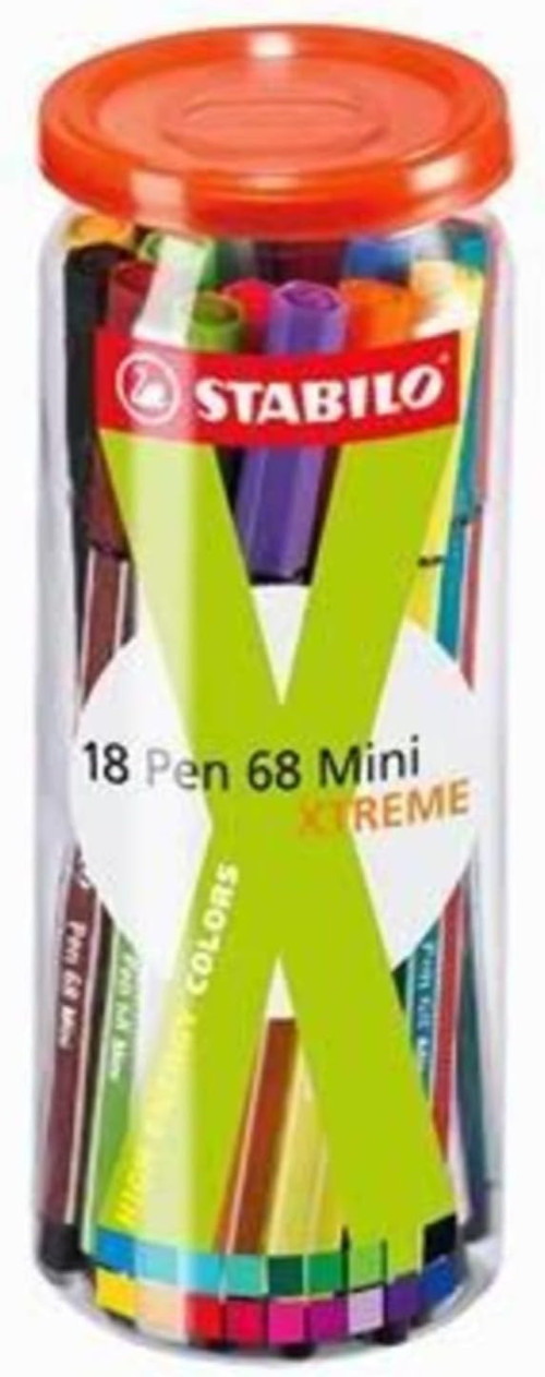 Keçeli Kalem 68 Mini, 18'Li Xtreme-Kutu Ve =
