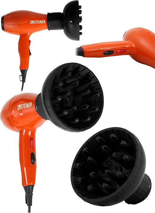 Alman 3600 Watt Professional Saç Kurutma Makinesi Ac Motor Fön Makinesi + Difüzör + 2 Adet B
