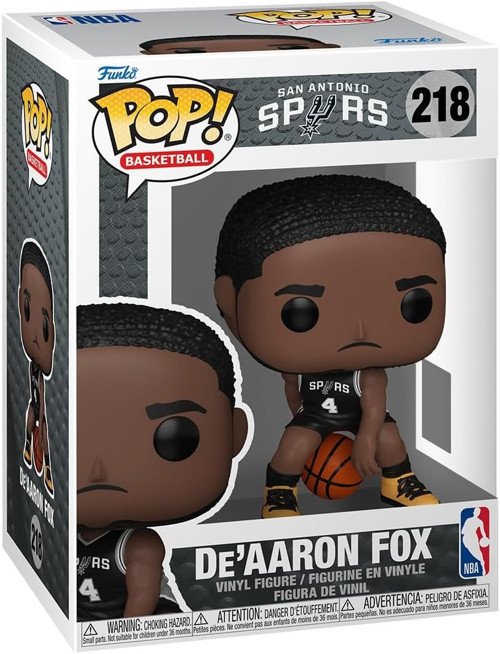 Pop! Nba: Spurs - De'Aaron Fox - Koleksiyon Vinil Figür - Hediye Fikri - Resmi Ürün - Çocuklar