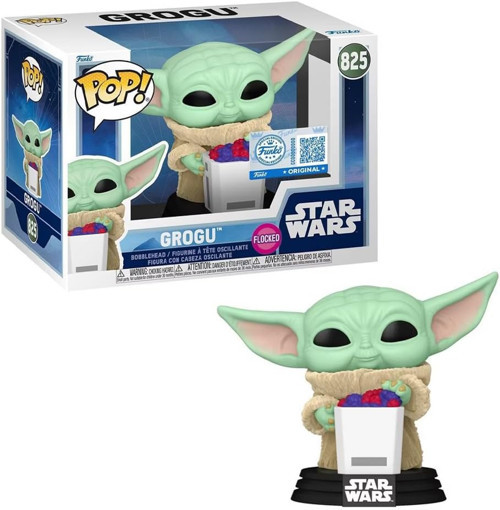Pop! Disney Star Wars: Mandalorian & Grogu - Grogu (Flocked) (Special Edition) #825 Bobble-Hea