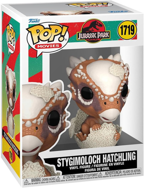 Pop Movies: Jurassic Park Hatchling - Stygimoloh - Stygimoloch Kuluçka - Koleksiyon Vinil Figü