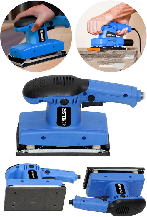 Alman 1200 Watt Professional Elektrikli Titreşimli Zımpara Makinesi Kenar Köşe Avuç Zımpara