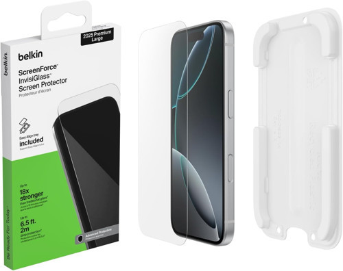 Screenforce Invisiglass Iphone 17 Pro Max Koruyucu Folyo, Ekran Koruyucu, Çizilmez, Konumland