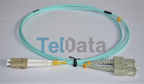 TLD-SCLCOM31 SC-UPC-LC-UPC MM DX OM3 1 METRE FIBER OPTIK PATCHCORD