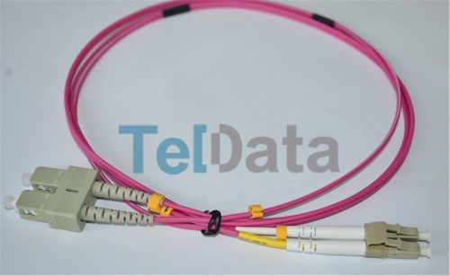 TLD-SCLCOM41 SC-UPC-LC-UPC MM DX OM4 1 METRE FIBER OPTIK PATCHCORD