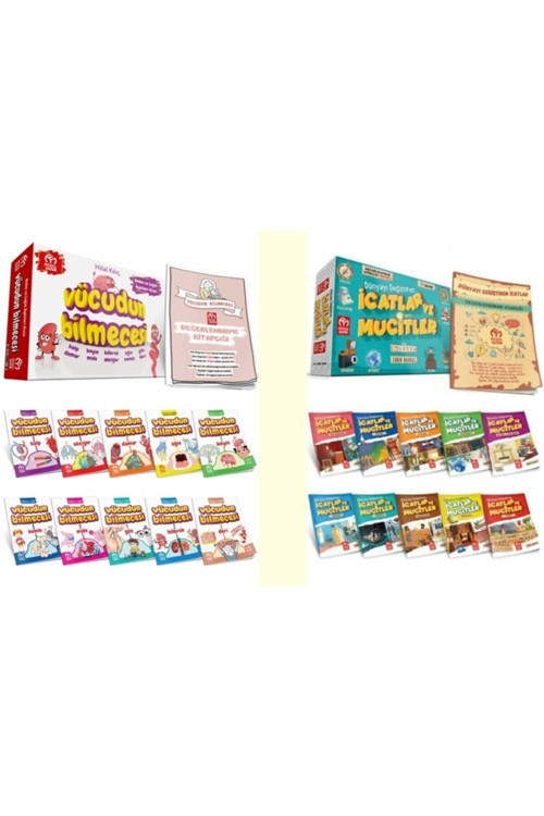 Icatlar Ve Mucitler +Vücudun Bilmecesi 20 'Li Hikaye Kitabı Set