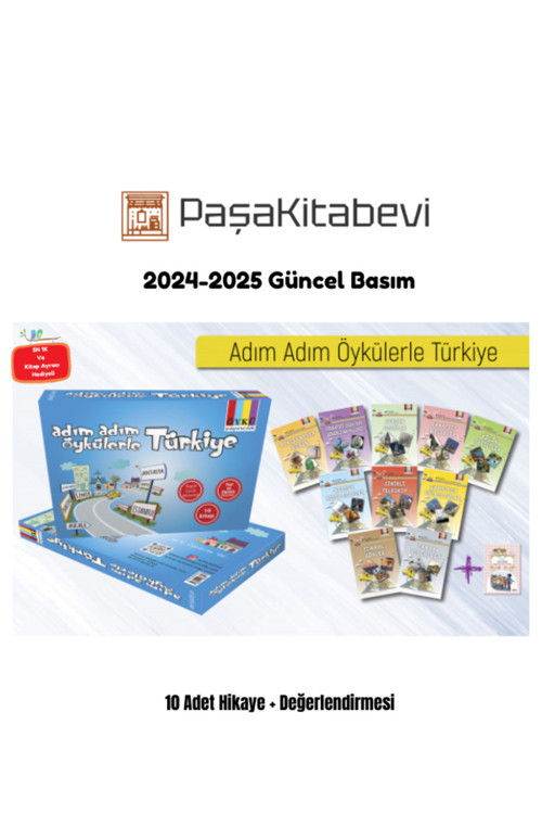 Öykü Yayınları Adım Adım Öykülerle Türkiye Set (10 Hikaye) 2024-2025 Güncel Basım