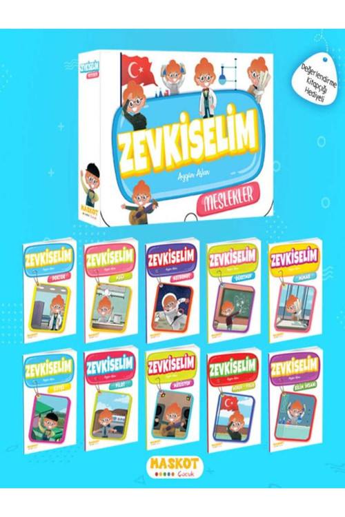 Maskot Çocuk Yayınları Meslekler Zevkiselim Hikaye Serisi 10 Kitap Değ. Kitapçığı Hediyeli (3.Sınıf)