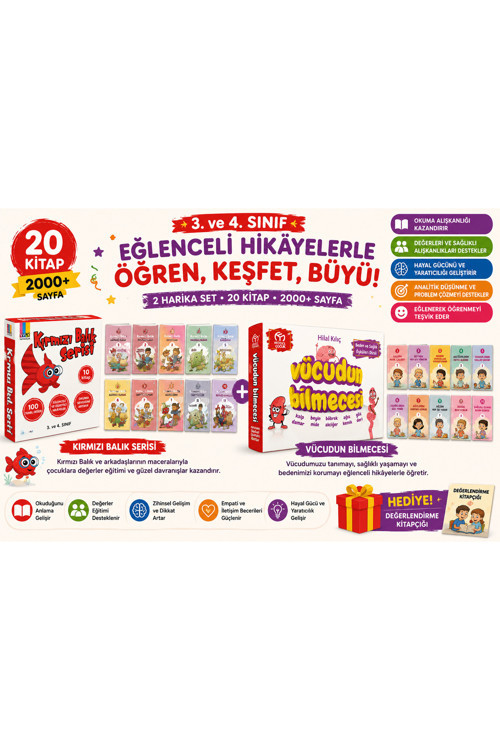 3. Ve 4. Sınıf Değerler Ve Sağlıklı Yaşam Hikâye Seti (20 Kitap)