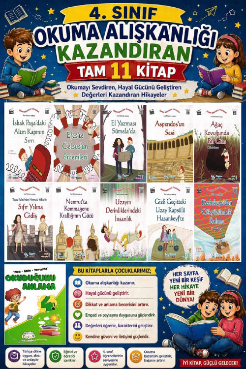 4. Sınıf Okuma Alışkanlığı Kazandıran Okumayı Sevdiren Tam 11 Kitap - 14