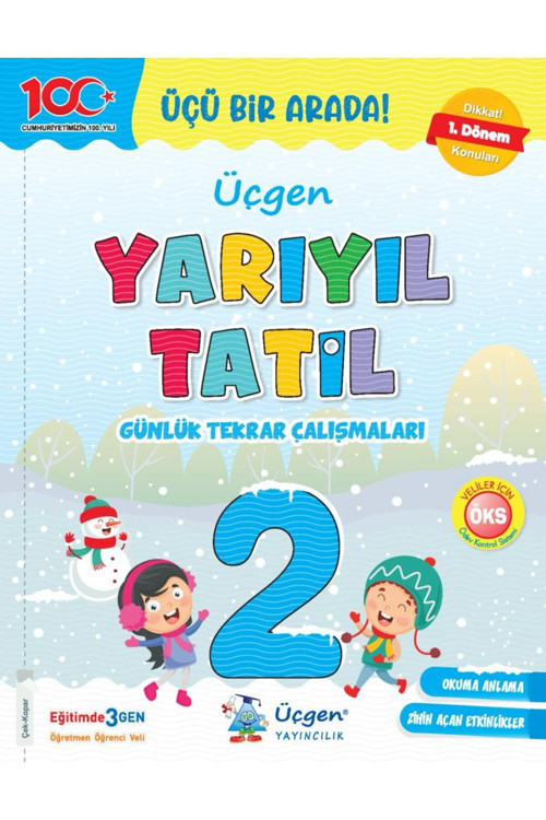 Üçgen 2.Sınıf Yarıyıl Tatil - Günlük Tekrar Çalışmaları 2023