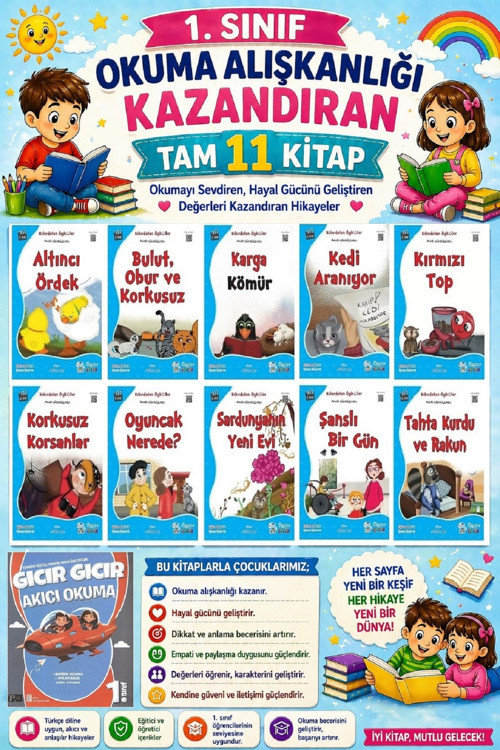 1. Sınıf Okuma Alışkanlığı Kazandıran Okumayı Sevdiren Tam 11 Kitap - 23