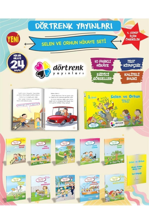 1.Sınıf Selen Ve Orhun Hikaye Seti