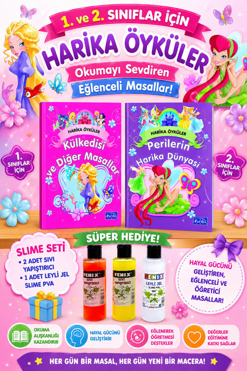 1 Ve 2.Sınıflar İçin Harika Öyküler ( 2 Kitap )