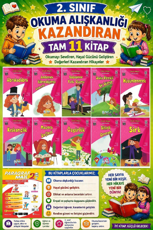2. Sınıf Okuma Alışkanlığı Kazandıran Okumayı Sevdiren Tam 11 Kitap - 20